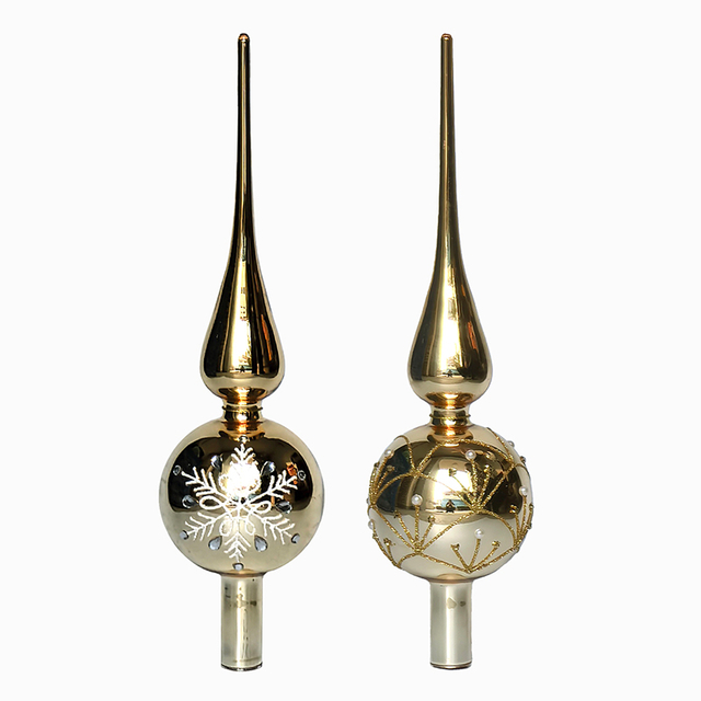 Glass tree top Christmas decoration KMT91003