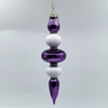 Christmas Special-shaped glass hanging decoration，Christmas decoration KMS60022