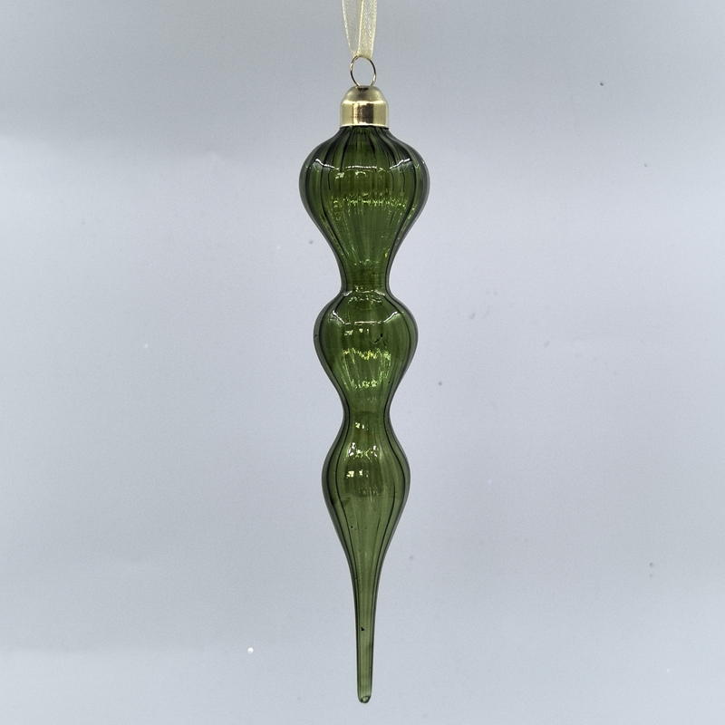 Christmas Special-shaped glass hanging decoration，Christmas decoration KMS60034