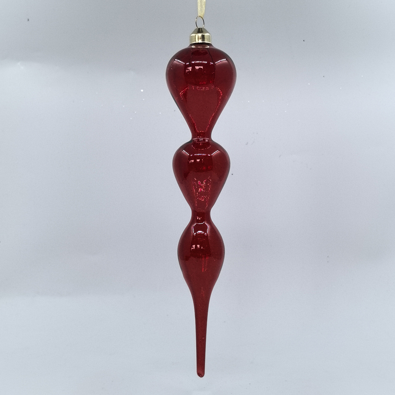 Christmas Special-shaped glass hanging decoration，Christmas decoration KMS60033
