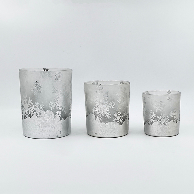 Glass decoration, glass candle holder, glass candlestick KMC60008