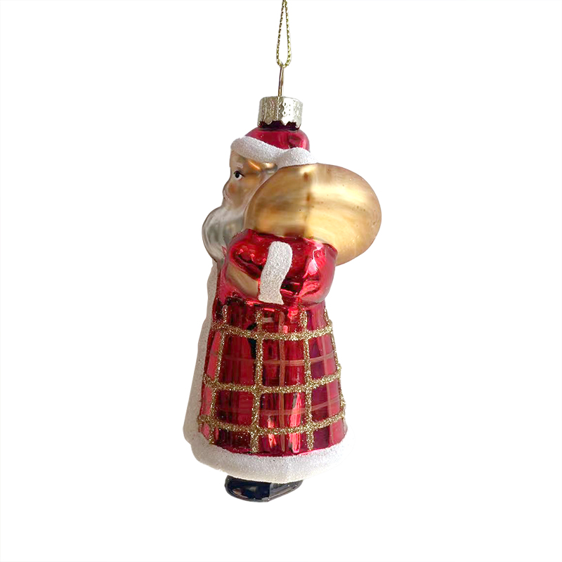 Glass Santa, Christmas glass toys