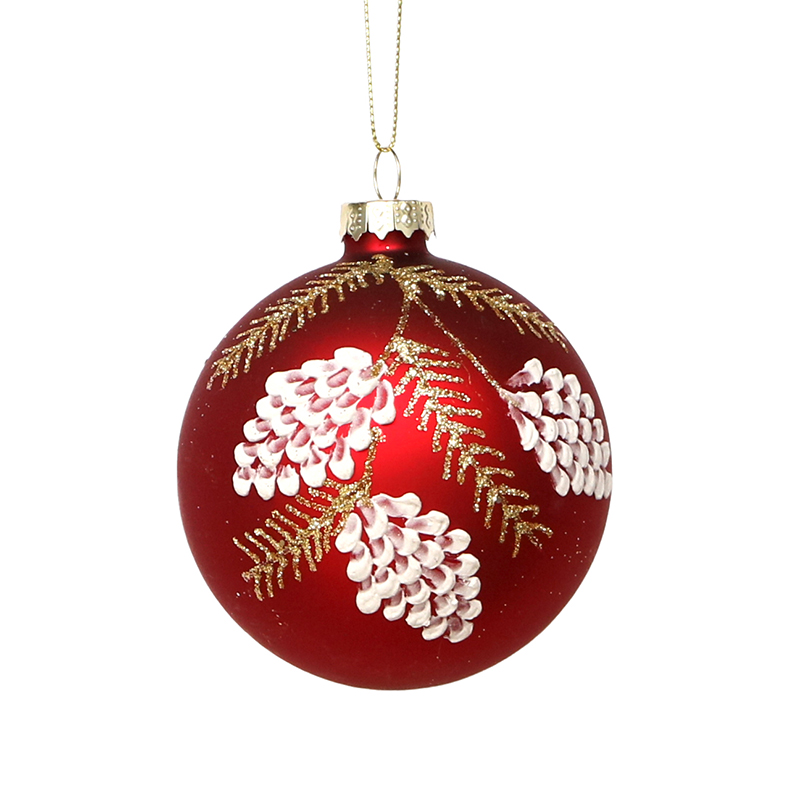 Christmas glass ball, Painted ball, Christmas decoration KMB81008