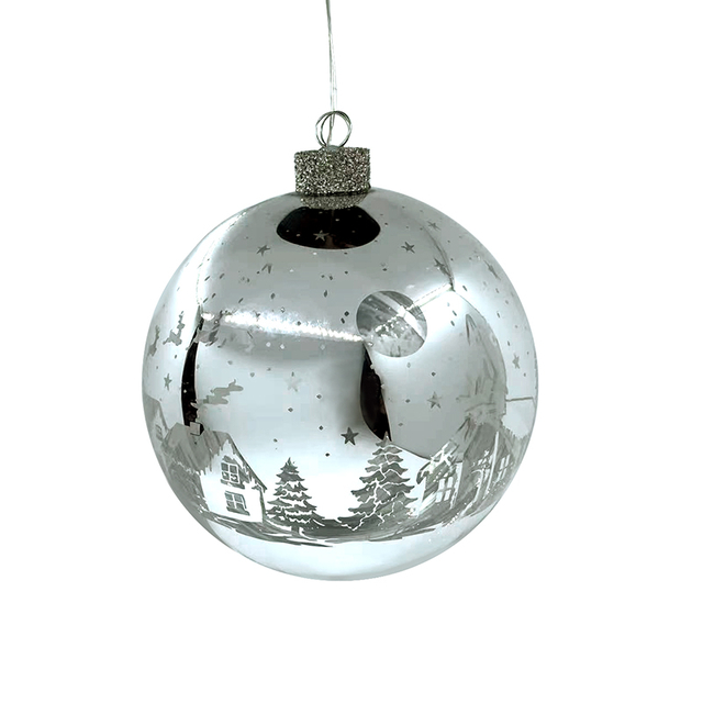 Christmas glass luminous ball, led decoration, Christmas ornament KML81002