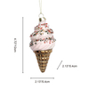 Christmas glass toys, glass Cream Cone ornament,Christmas decoration KMT81080