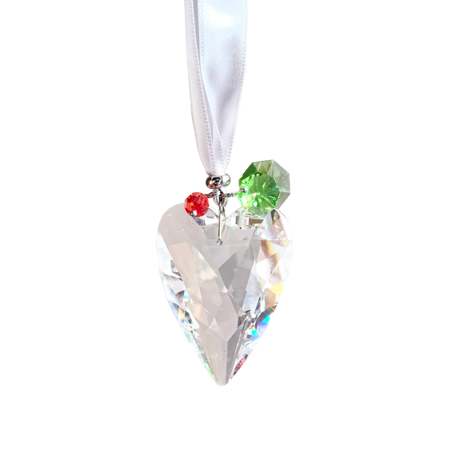 Crystal heart-shape hanging,Crystal decoration,christmas decoriation KMC83006 