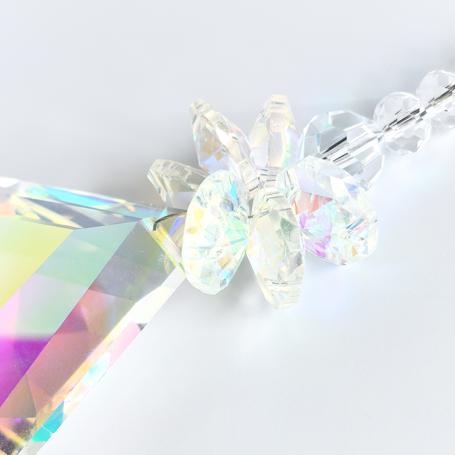 Iridescent colors Crystal hanging,Crystal decoration,christmas decoriation KMC83011