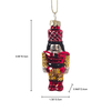 Christmas glass toy, glass nutcracker, glass soldier,Christmas decoration KMT81024