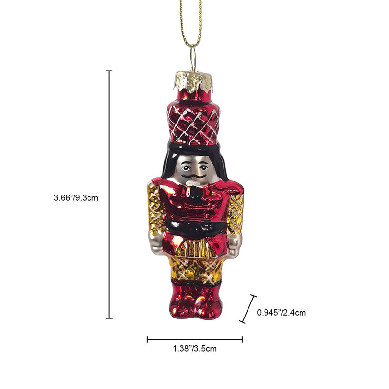 Christmas glass toy, glass nutcracker, glass soldier,Christmas decoration KMT81024