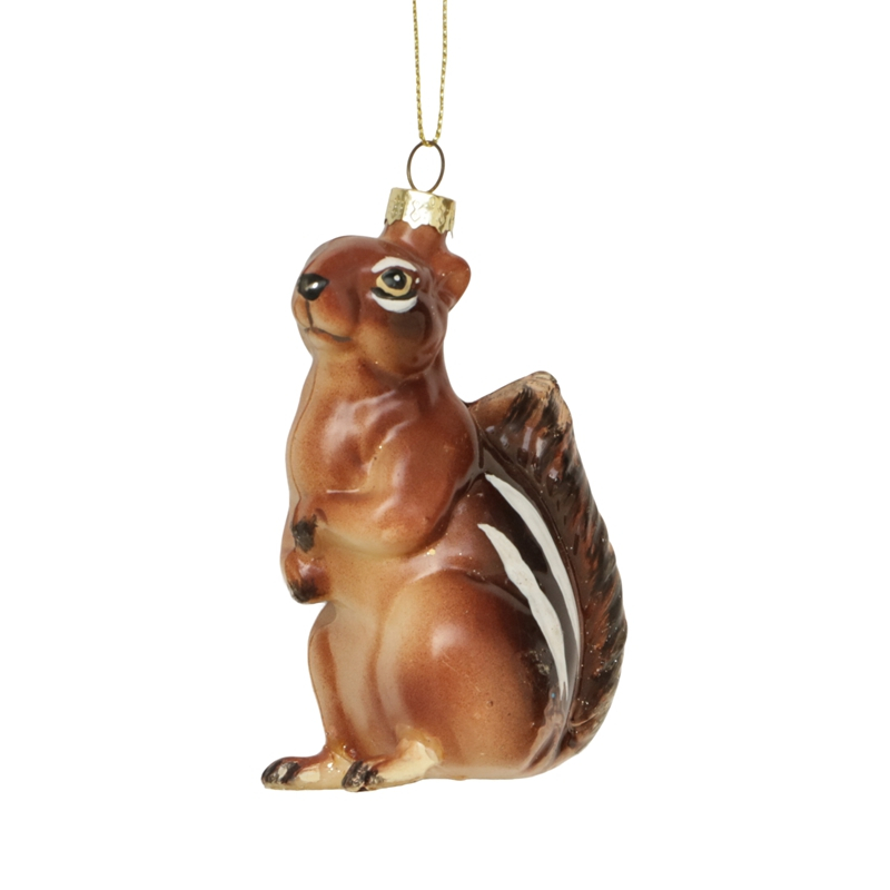 Christmas ornament, glass toy, glass squirrel,Christmas decoration KMT81028