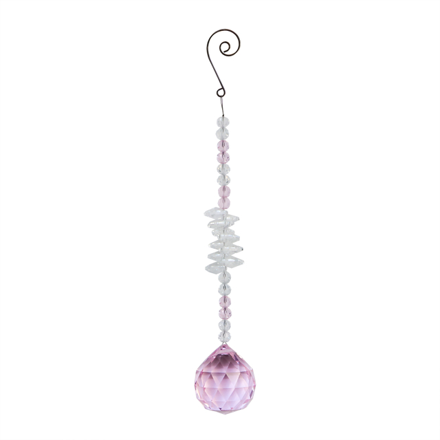 Pink Crystal hanging,Crystal decoration,christmas decoriation KMC83014