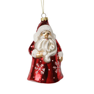 Glass Santa, Christmas glass toys, Christmas decoration KMT81011