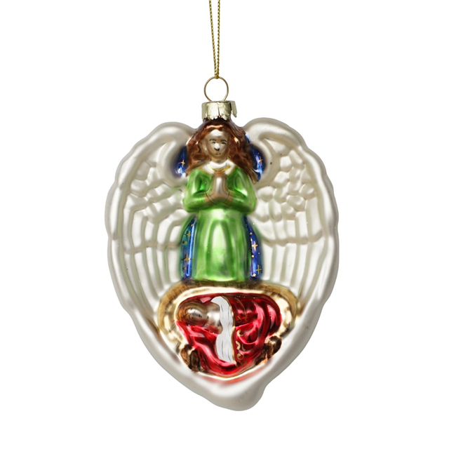 Glass Virgin Mary ornament, Christmas glass toys, Christmas decoration KMT81049