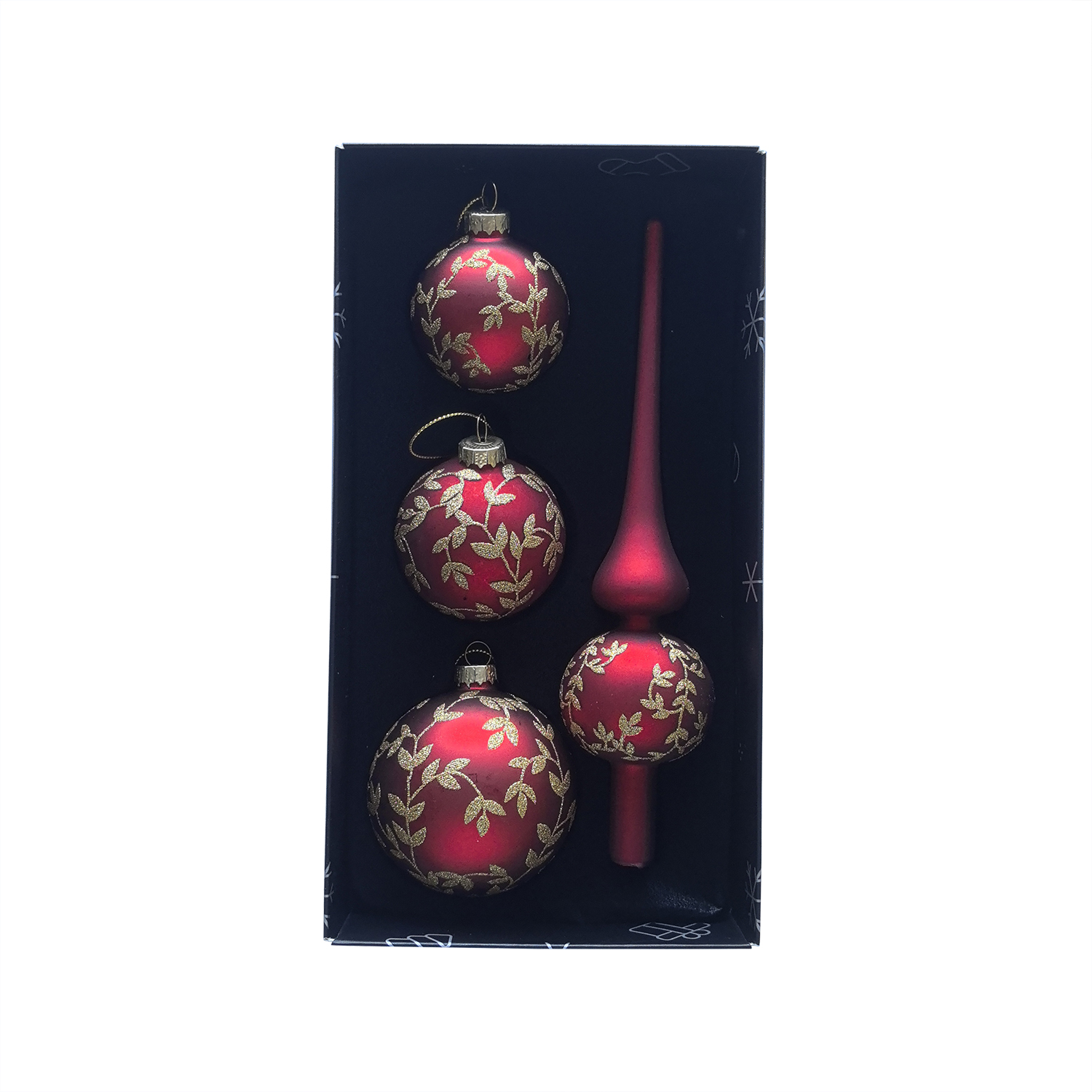 Glass ball set,painted ball, glass top tree ornaments, Christmas decorations KMB88002