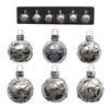 Glass ball set, set of six glass ball ornaments, Christmas decorations KMB88001