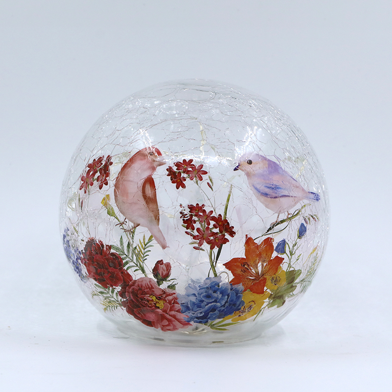 Christmas glass luminous ball, led decoration, Christmas ornament KML81017