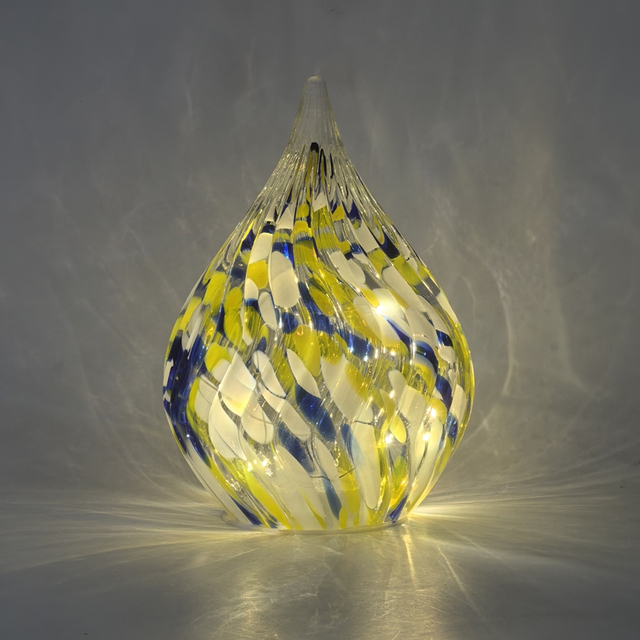 Glass led lights, glass decoration with LED lights, Christmas decoration KML81021