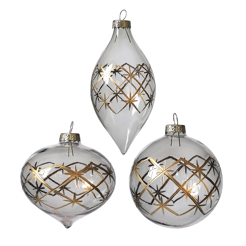 Christmas glass ball, Painted ball, Christmas decoration KMB81024