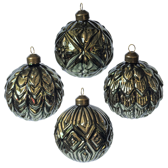 Christmas glass ball, Painted ball, Christmas decoration KMB81035