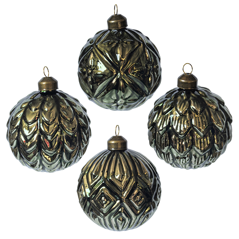 Christmas glass ball, Painted ball, Christmas decoration KMB81035