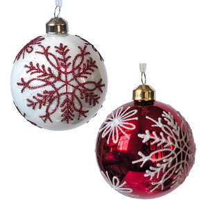 Christmas glass ball, Painted ball, Christmas decoration KMB81044