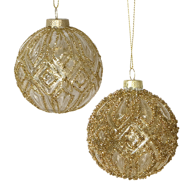 Christmas glass ball, Painted ball, Christmas decoration KMB81049