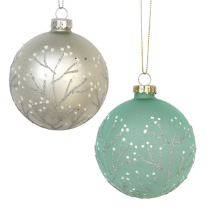 Christmas glass ball, Painted ball, Christmas decoration KMB81047