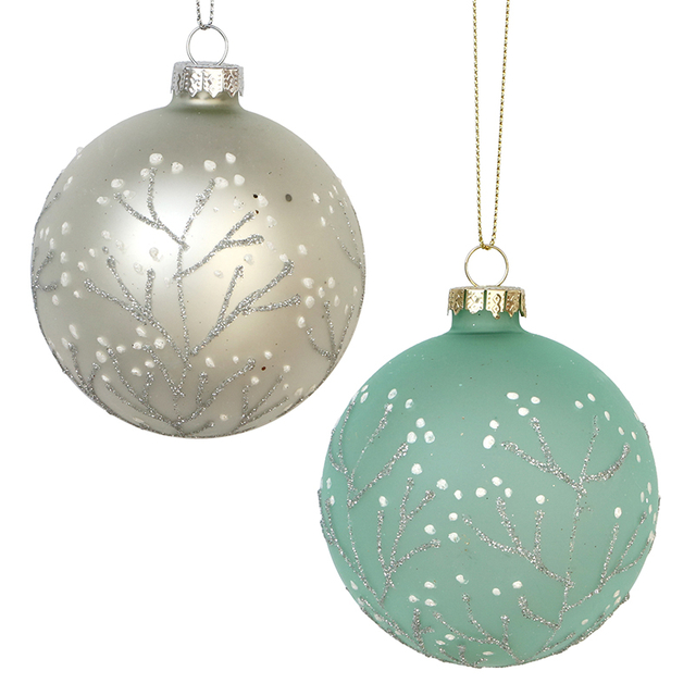 Christmas glass ball, Painted ball, Christmas decoration KMB81047