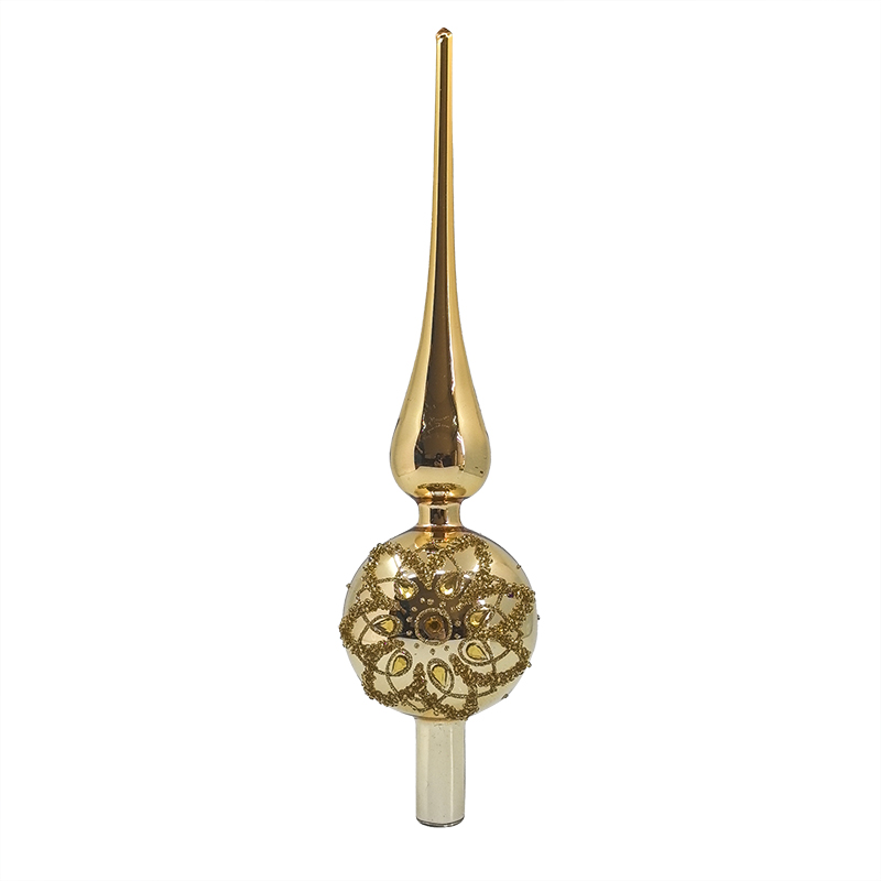 Glass tree top Christmas decoration KMT91015