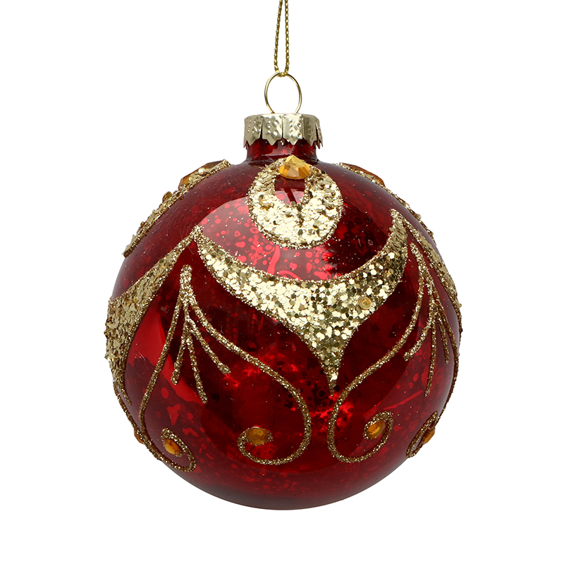 Christmas glass ball, Painted ball, Christmas decoration KMB81060