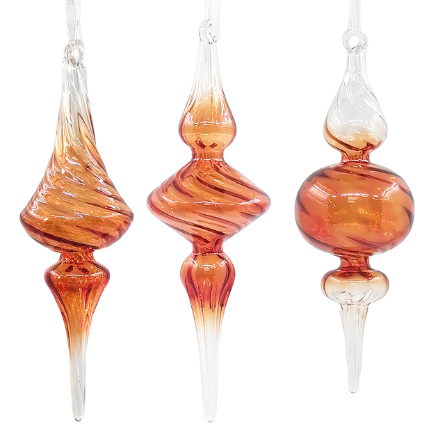 Christmas Special-shaped glass hanging decoration，Christmas decoration KMS60001