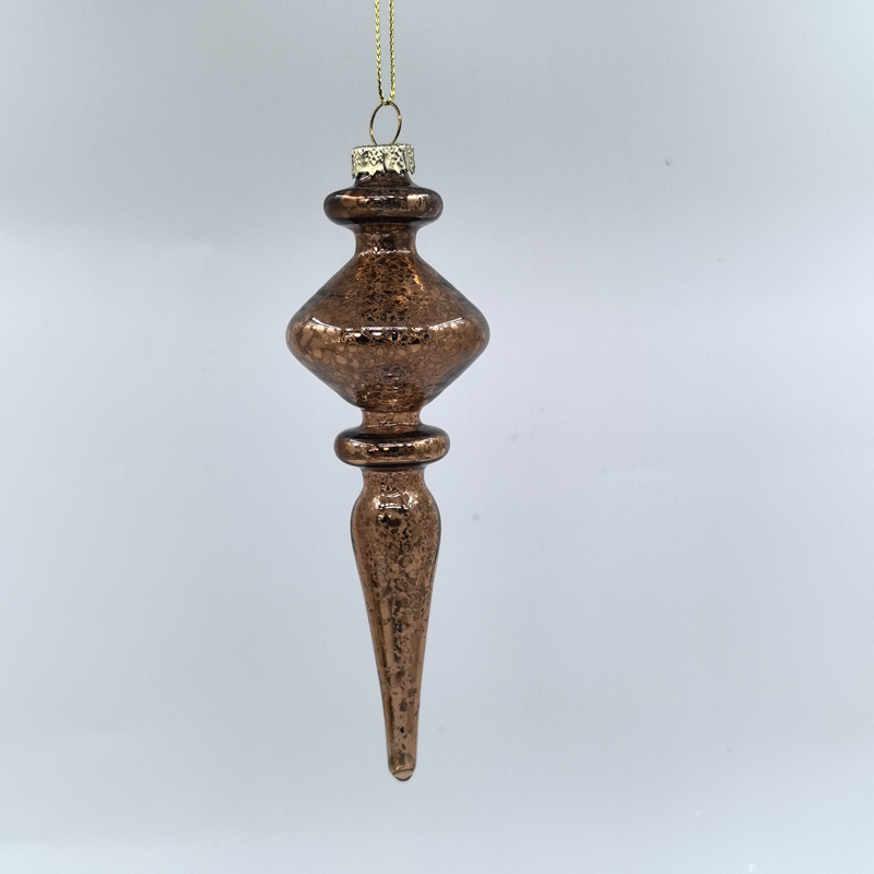 Christmas Special-shaped glass hanging decoration，Christmas decoration KMS60031