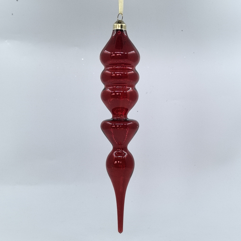 Christmas Special-shaped glass hanging decoration，Christmas decoration KMS60033