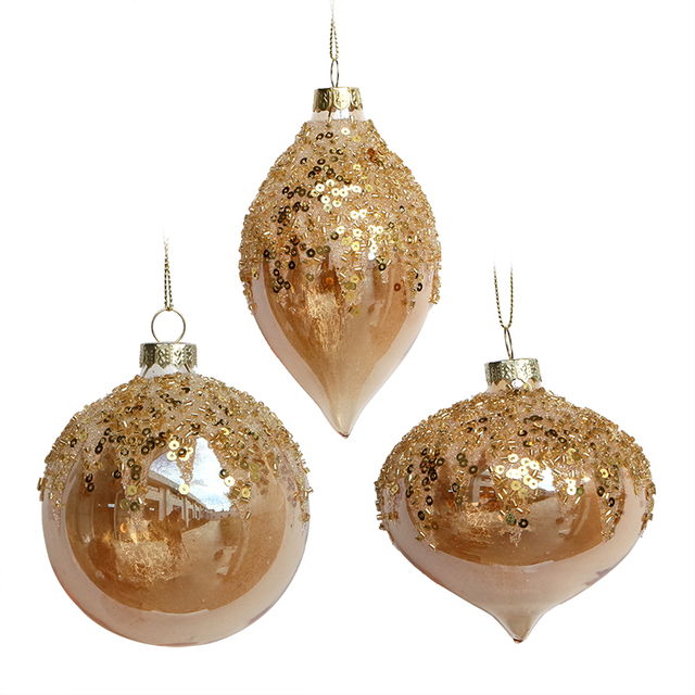 Christmas glass ball, Painted ball, Christmas decoration KMB81015