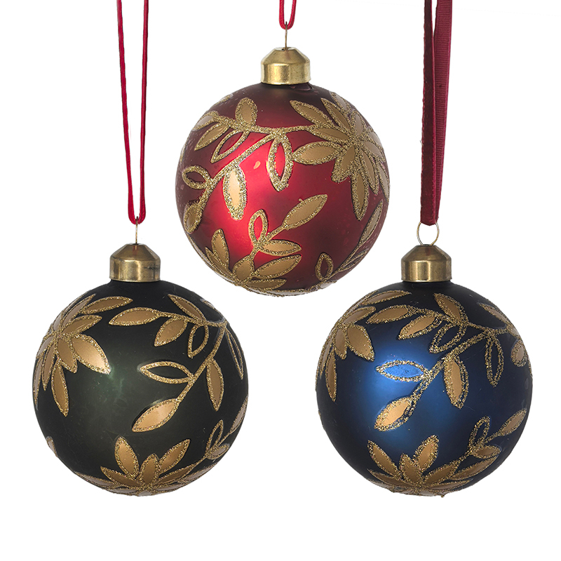 Christmas glass ball, Painted ball, Christmas decoration KMB81009