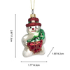 Christmas ornament, glass toy, glass snowman,Christmas decoration KMT81085