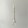 Glass icicle with glitter,Christmas decoration KMI82002