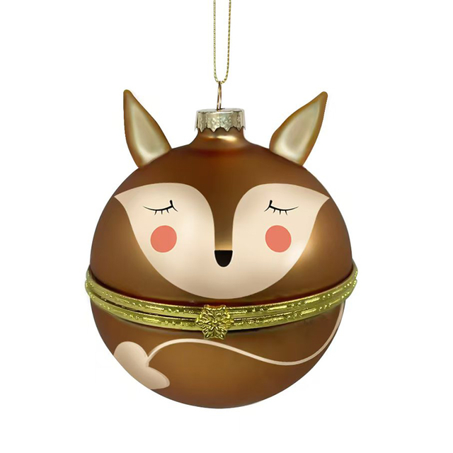 Christmas painted glassball, can be opened, Christmas decoration KMB82005
