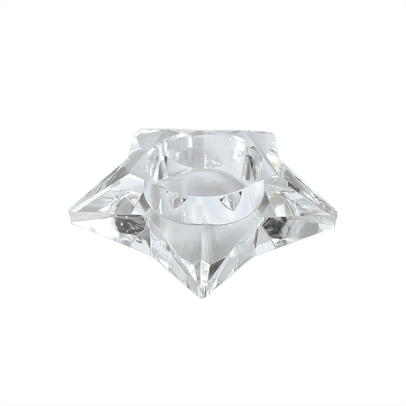 Christmas ornament, crystal pentacle candleholder,home decoration KMC81002