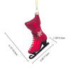 Christmas ornament, glass toy Roller skates,Christmas decoration KMT81025