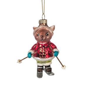 Glass mouse ornament, Christmas glass toys, Christmas decoration KMT81016