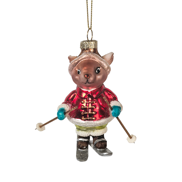 Glass mouse ornament, Christmas glass toys, Christmas decoration KMT81016