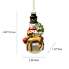 Christmas ornament, glass toy, glass snowman,Christmas decoration KMT81010