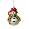 Christmas ornament, glass toy, glass snowman,Christmas decoration KMT81032