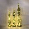 Glass decoration with LED lights, Christmas decoration,home decoration KML81023