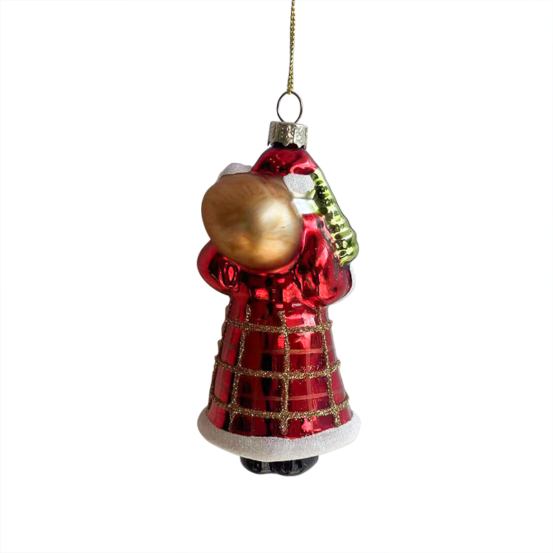 Glass Santa, Christmas glass toys