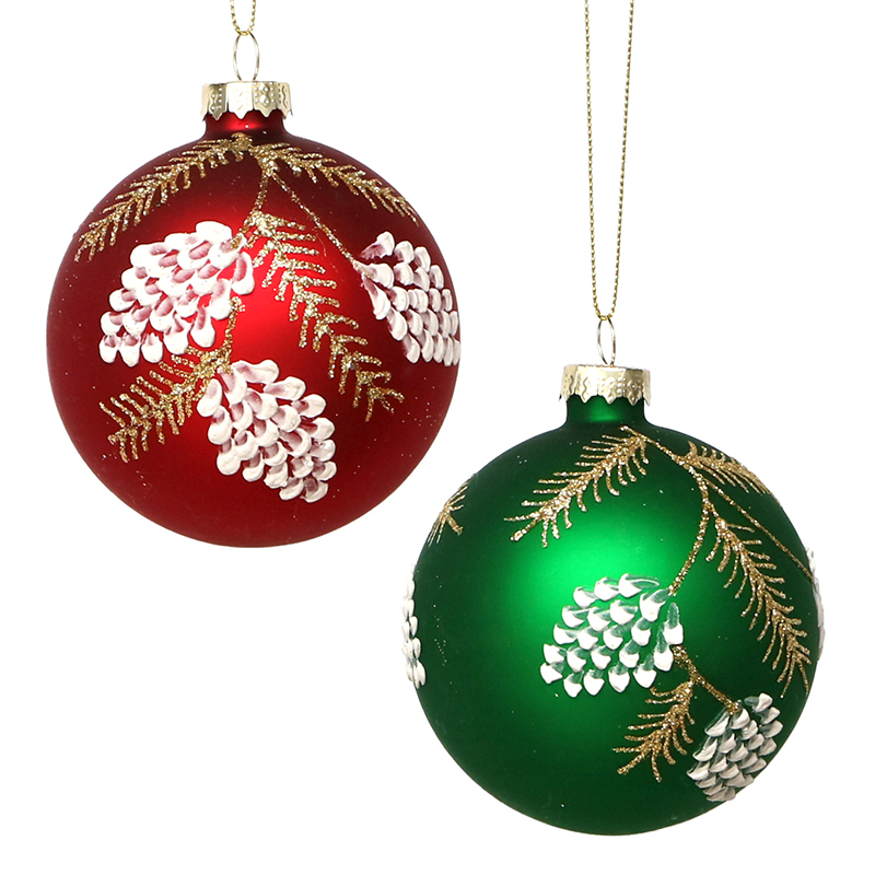 Christmas glass ball, Painted ball, Christmas decoration KMB81008