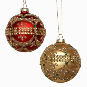 Christmas glass ball, Painted ball, Christmas decoration KMB81004