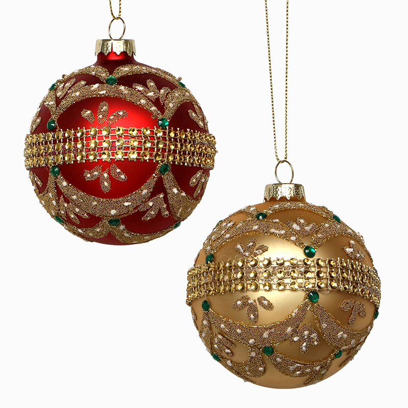 Christmas glass ball, Painted ball, Christmas decoration KMB81004