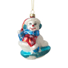 Glass snowman, Christmas glass toys, Christmas decoration KMT81053